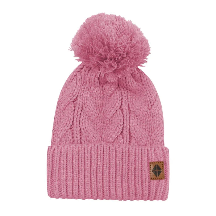 Kyte Baby Chunky Cable Knit Beanie  - Apple Blossom