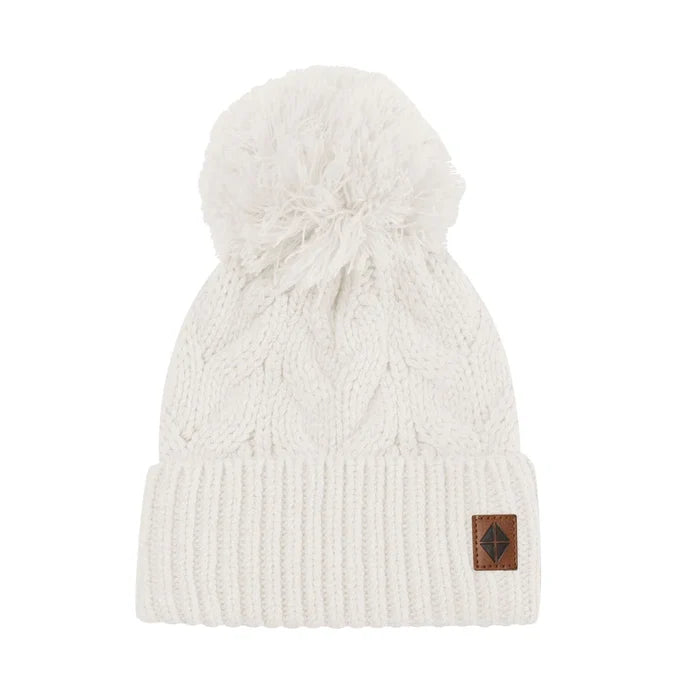 Kyte Baby Chunky Cable Knit Beanie  - Oat