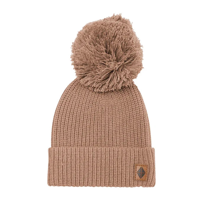 Kyte Baby Chunky Knit Pom Beanie - Latte