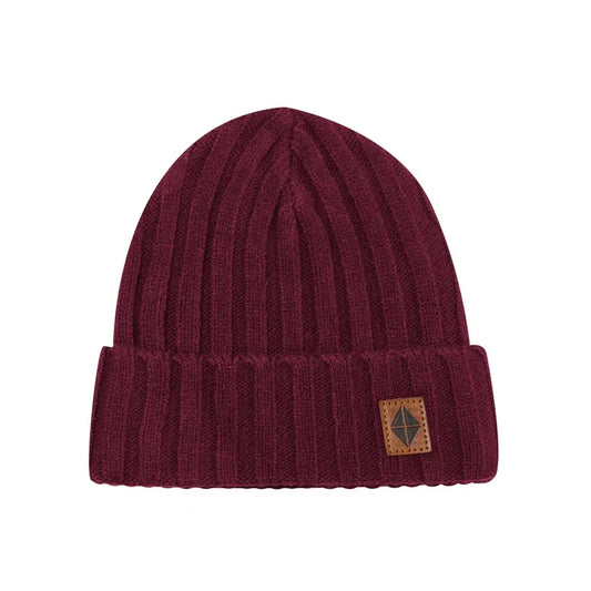 Kyte Baby Chunky Knit Ribbed Beanie - Burgundy