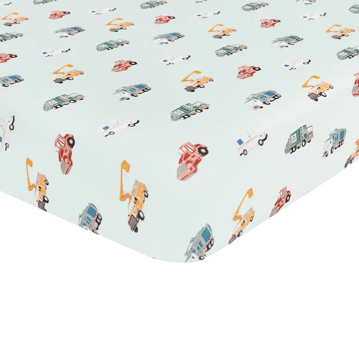 Kyte Baby Crib Sheet - City Vehicles