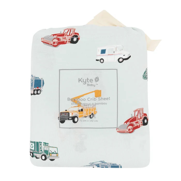 Kyte Baby Crib Sheet - City Vehicles