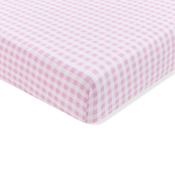 Kyte Baby Crib Sheet - Gingham Thistle