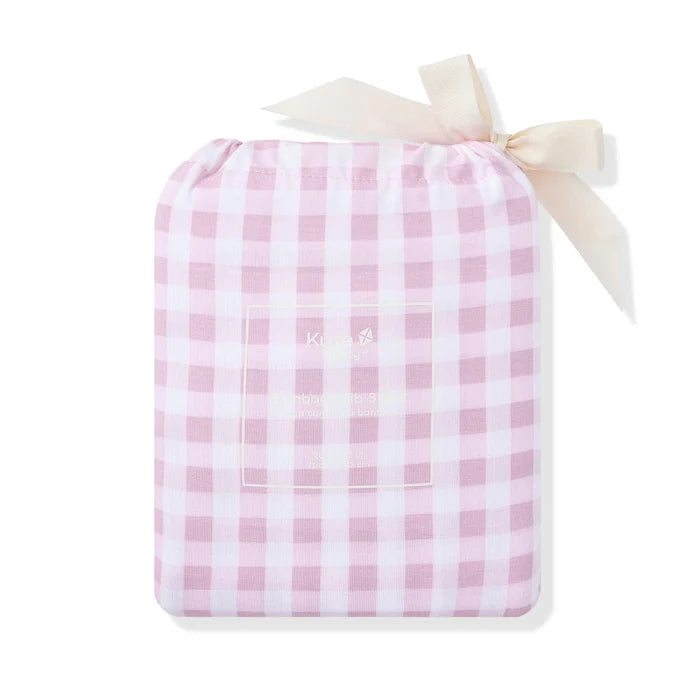 Kyte Baby Crib Sheet - Gingham Thistle