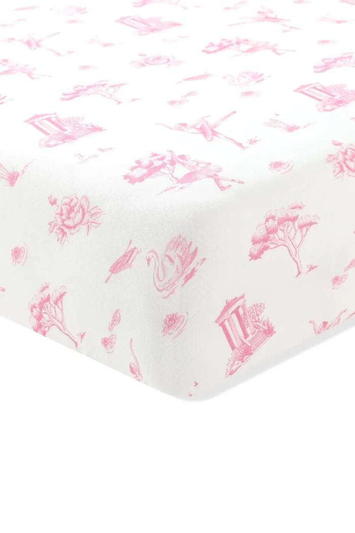 Kyte Baby Crib Sheet - Toile Ballet