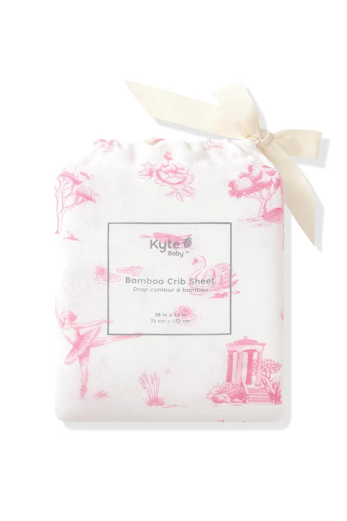 Kyte Baby Crib Sheet - Toile Ballet