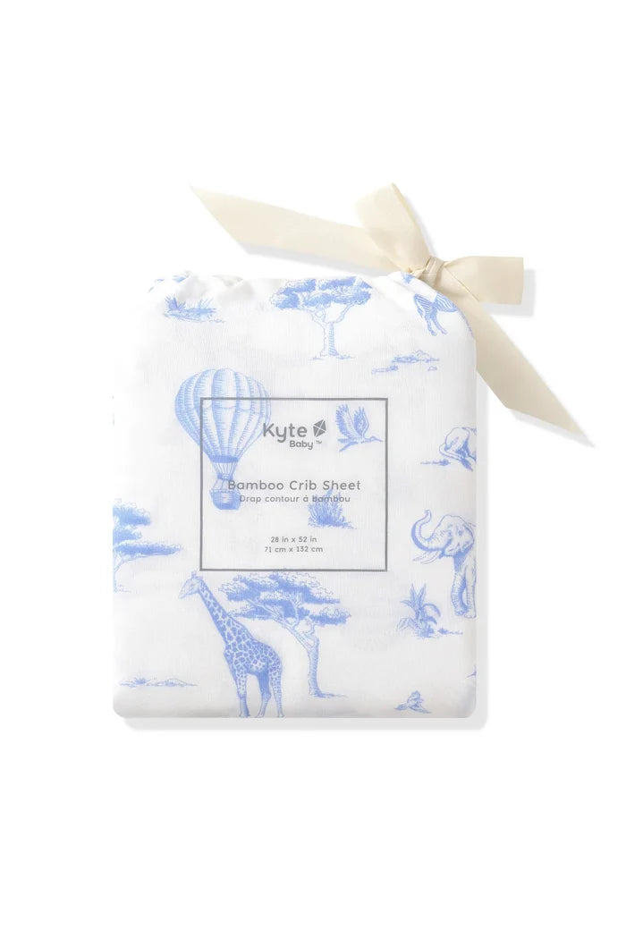 Kyte Baby Crib Sheet - Toile Safari