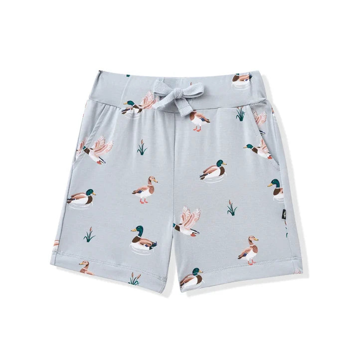 Kyte Baby Drawstring Shorts - Mallard Duck