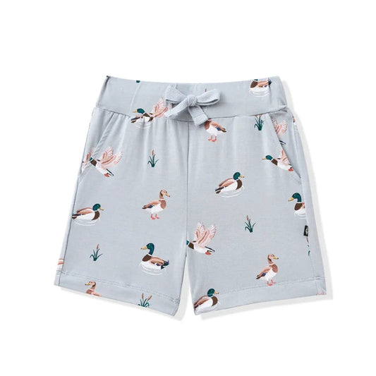 Kyte Baby Drawstring Shorts - Mallard Duck