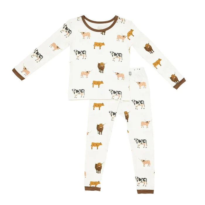 Kyte Baby Long Sleeve Pajama Set - Moo