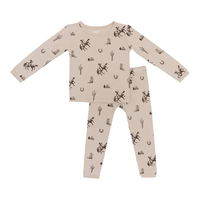 Kyte Baby Long Sleeve Toddler Pajama Set - Classic Cowboy