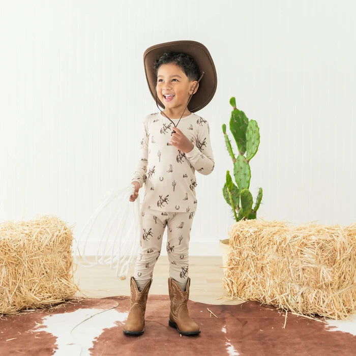 Kyte Baby Long Sleeve Toddler Pajama Set - Classic Cowboy