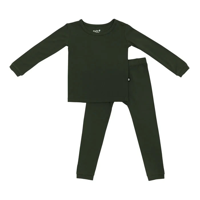 Kyte Baby Long Sleeve Toddler Pajama Set - Fir