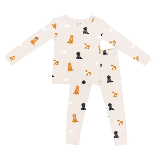 Kyte Baby Long Sleeve Toddler Pajama Set - Fluffy Dog