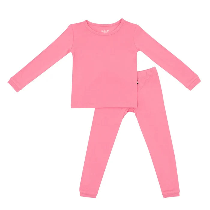 Kyte Baby Long Sleeve Toddler Pajama Set - Guava