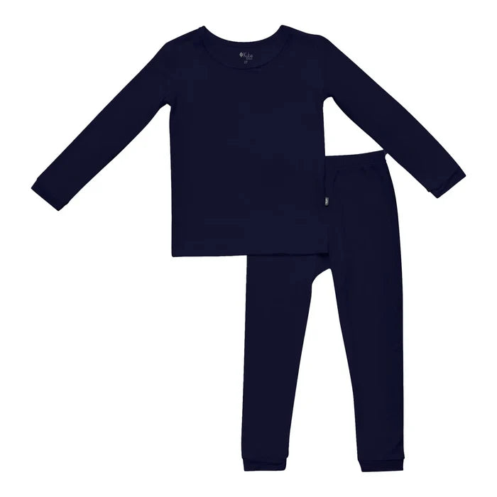 Kyte Baby Long Sleeve Toddler Pajama Set - Navy