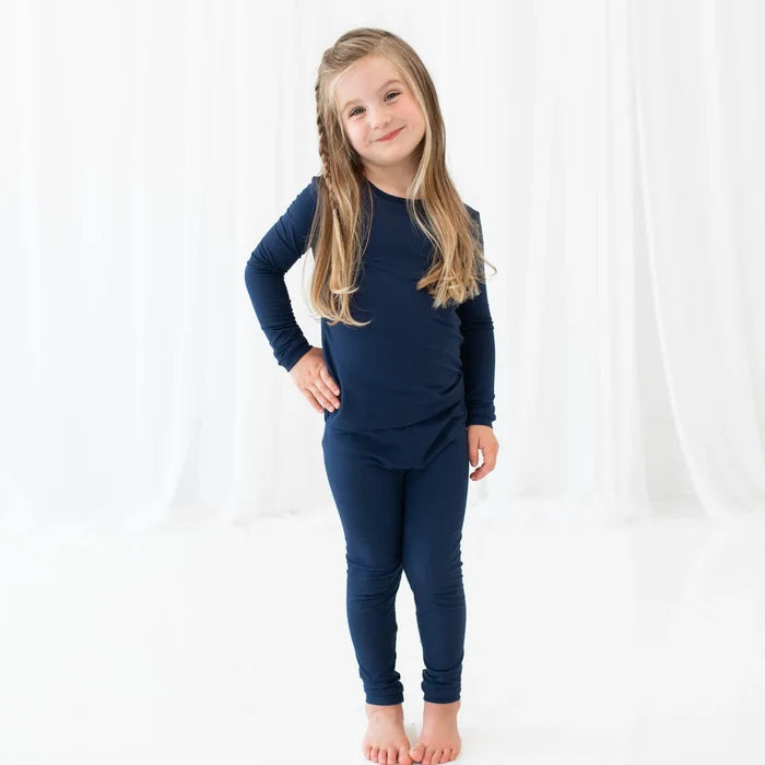 Kyte Baby Long Sleeve Toddler Pajama Set - Navy