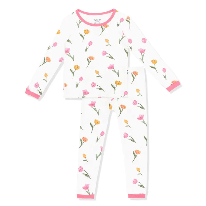 Kyte Baby Long Sleeve Toddler Pajama Set - Tulip
