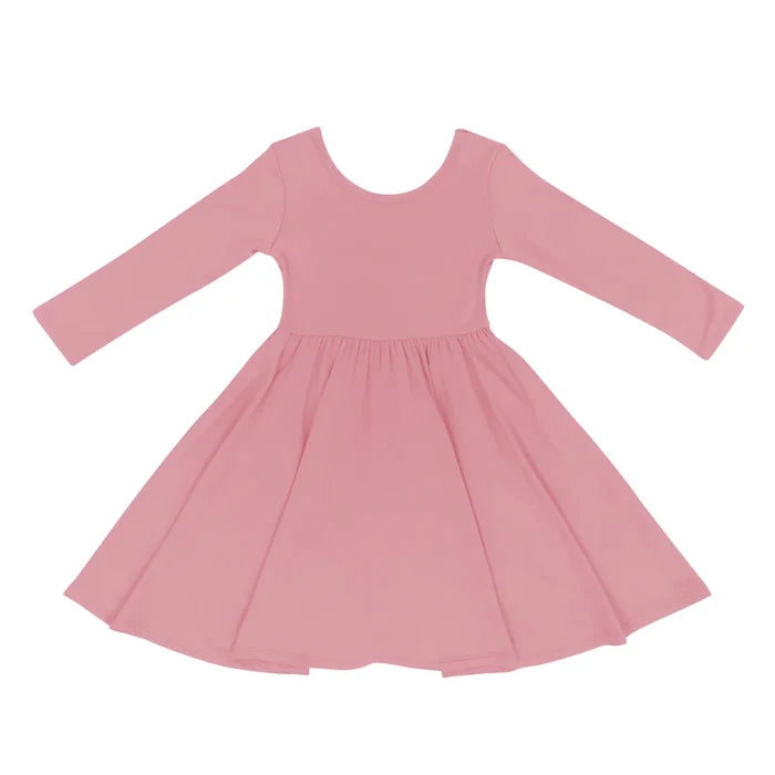 Kyte Baby Long Sleeve Twirl Dress - Apple Blossom