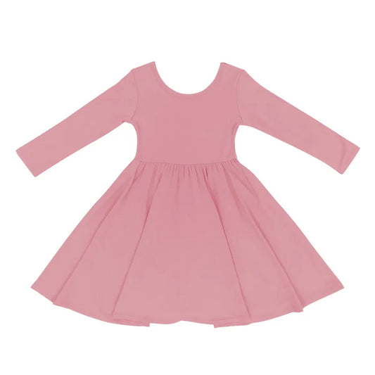 Kyte Baby Long Sleeve Twirl Dress - Apple Blossom