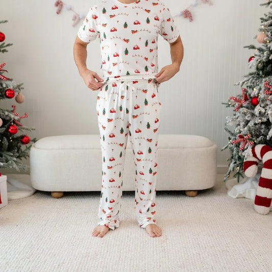 Kyte Baby Men's Lounge Pants - Santa Sleigh
