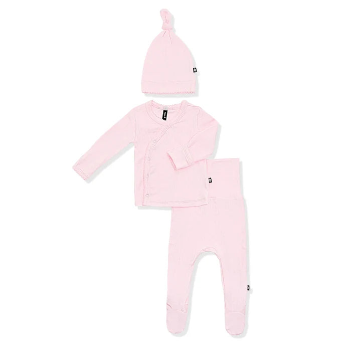 Kyte Baby Pointelle Take Me Home Set with Cap - Sakura