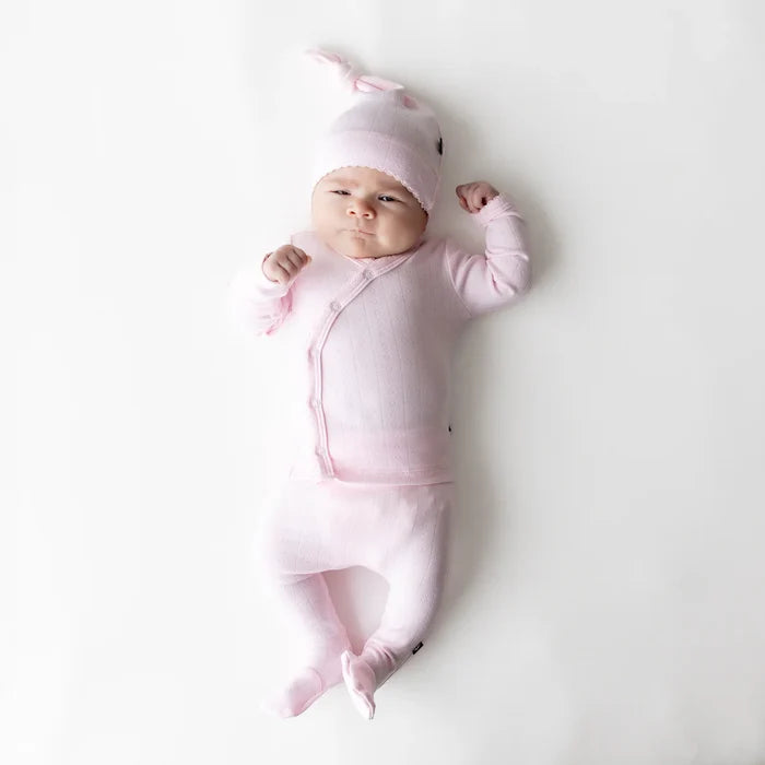 Kyte Baby Pointelle Take Me Home Set with Cap - Sakura