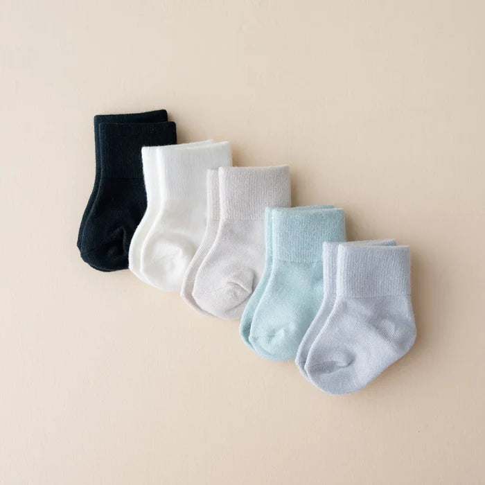Kyte Baby Quarter Socks 5-Pack - Neutral
