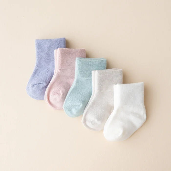 Kyte Baby Quarter Socks 5-Pack - Pastel