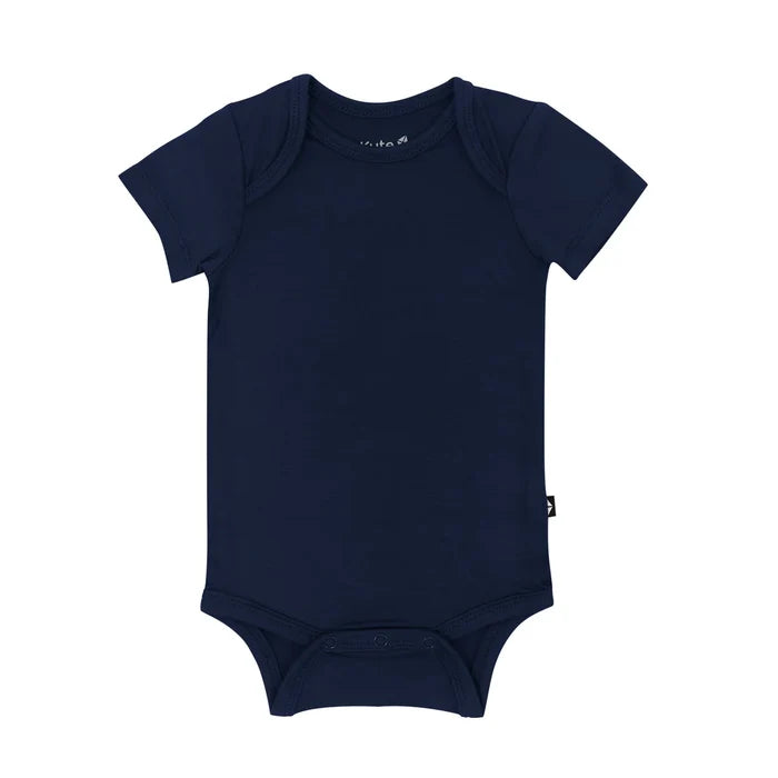Kyte Baby Short Sleeve Bodysuit - Navy
