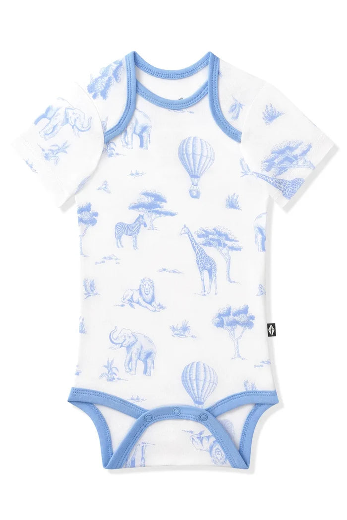 Kyte Baby Short Sleeve Bodysut - Toile Safari