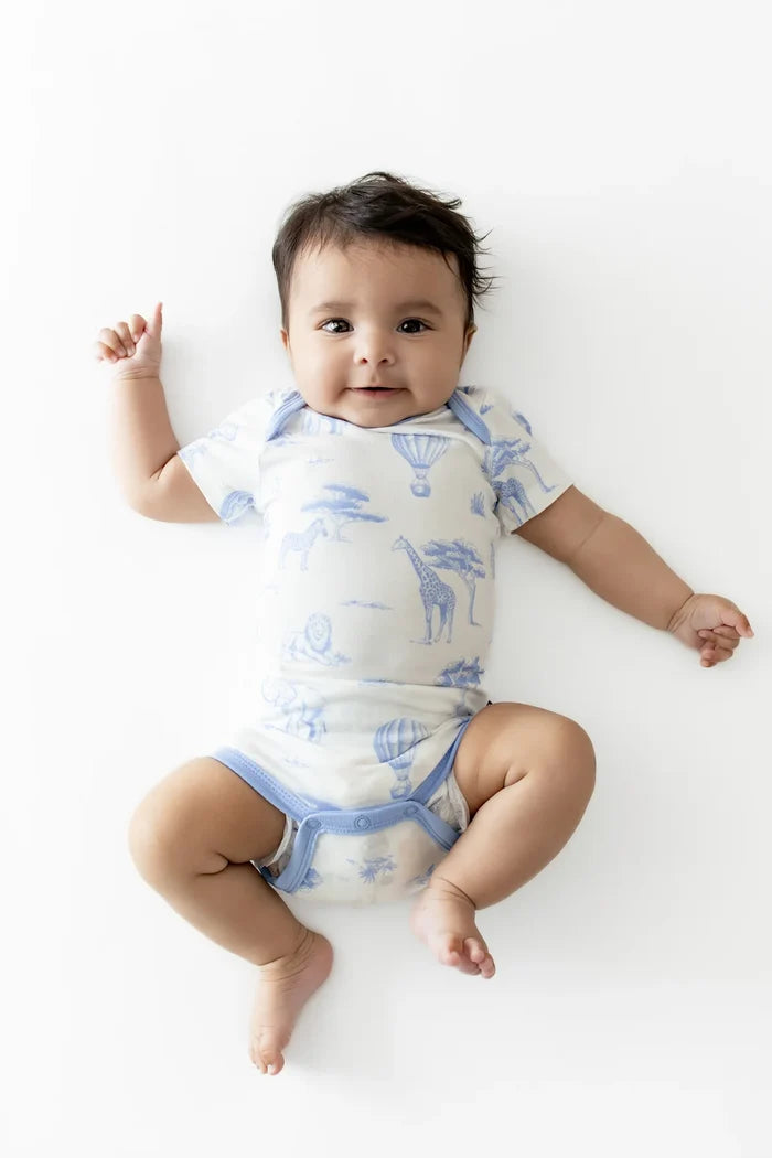 Kyte Baby Short Sleeve Bodysut - Toile Safari