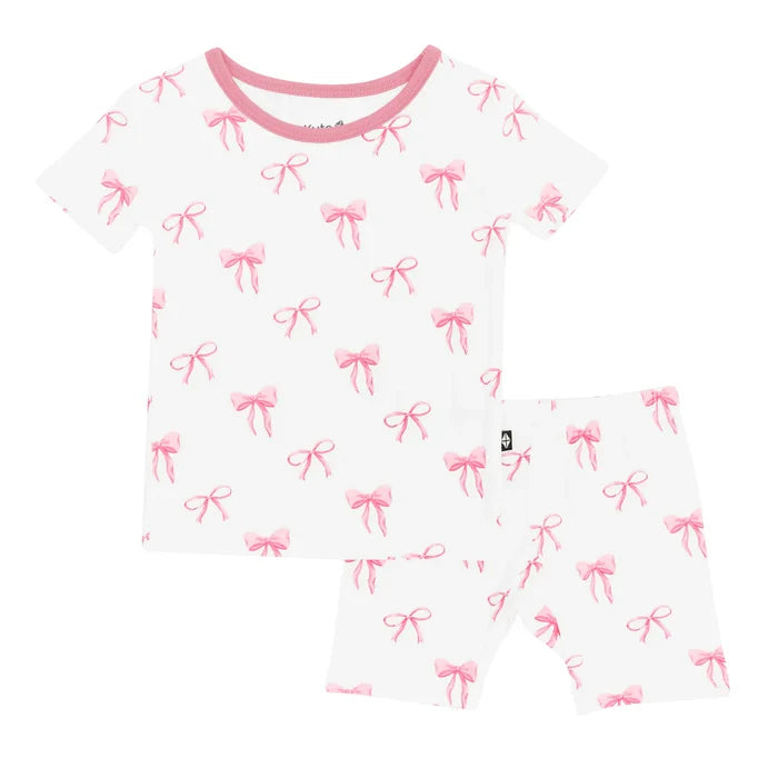 Kyte Baby Short Sleeve Pajama Set - Bow