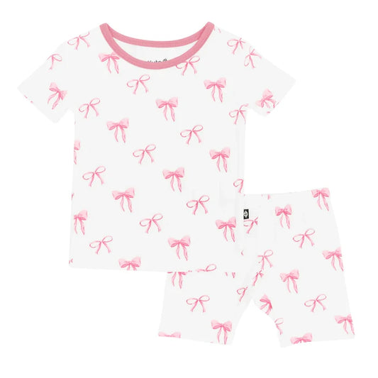 Kyte Baby Short Sleeve Pajama Set - Bow