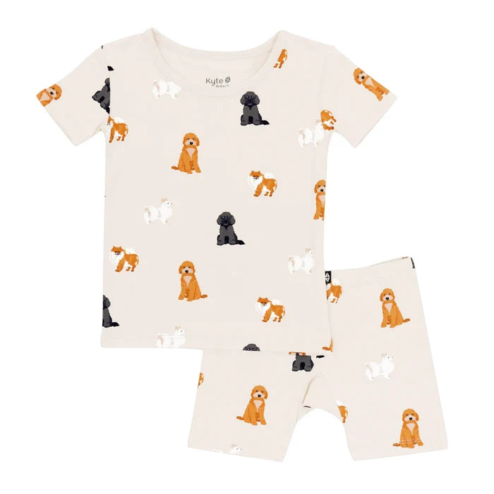 Kyte Baby Short Sleeve Pajama Set - Fluffy Dog