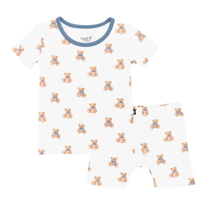 Kyte Baby Short Sleeve Pajama Set - Teddy Bear