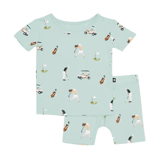 Kyte Baby Short Sleeve Toddler Pajama Set - Golf