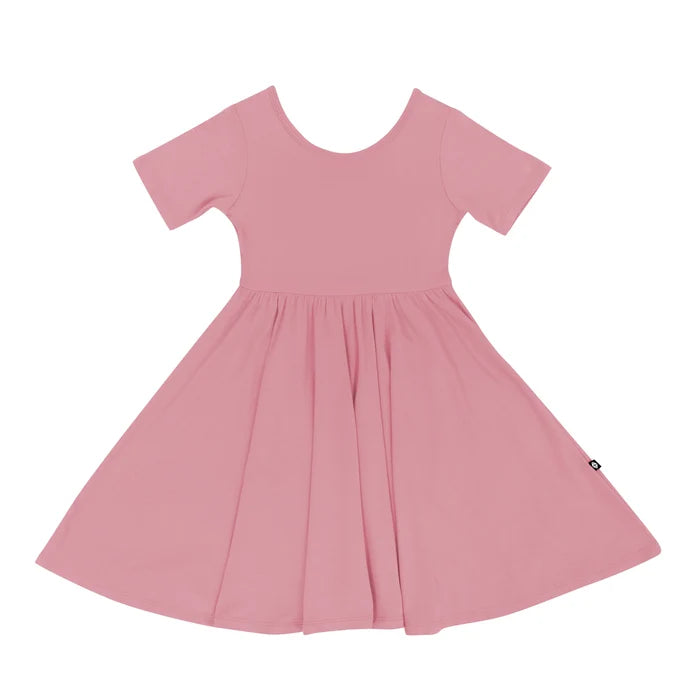 Kyte Baby Short Sleeve Twirl Dress - Apple Blossom