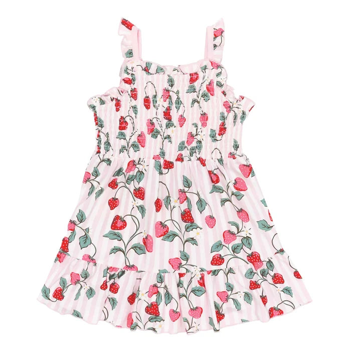Kyte Baby Smocked Dress - Strawberry Fields