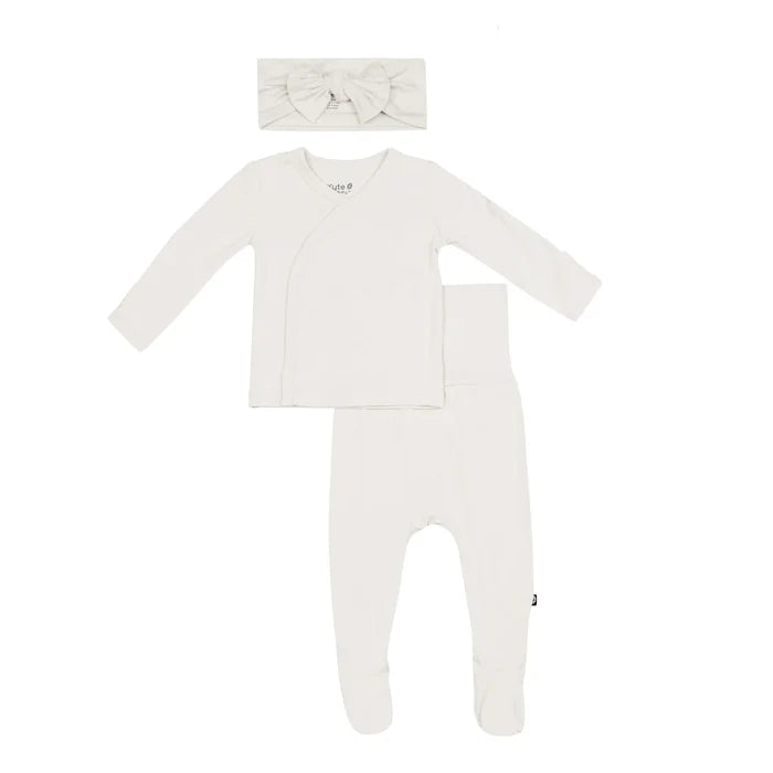 Kyte Baby Take Me Home Set With Bow - Oat