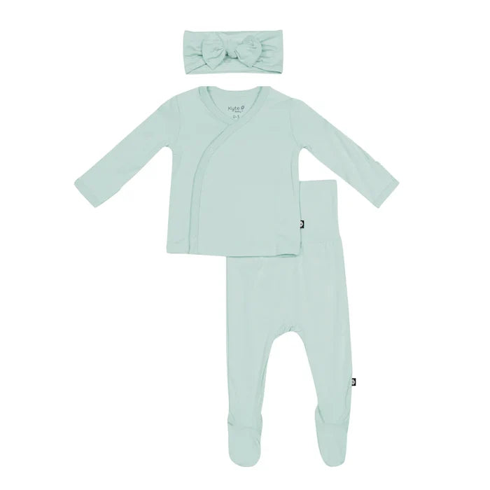 Kyte Baby Take Me Home Set with Bow - Sage