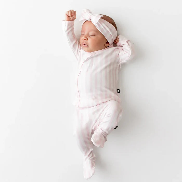 Kyte Baby Take Me Home Set with Bow - Small Sakura Stripe