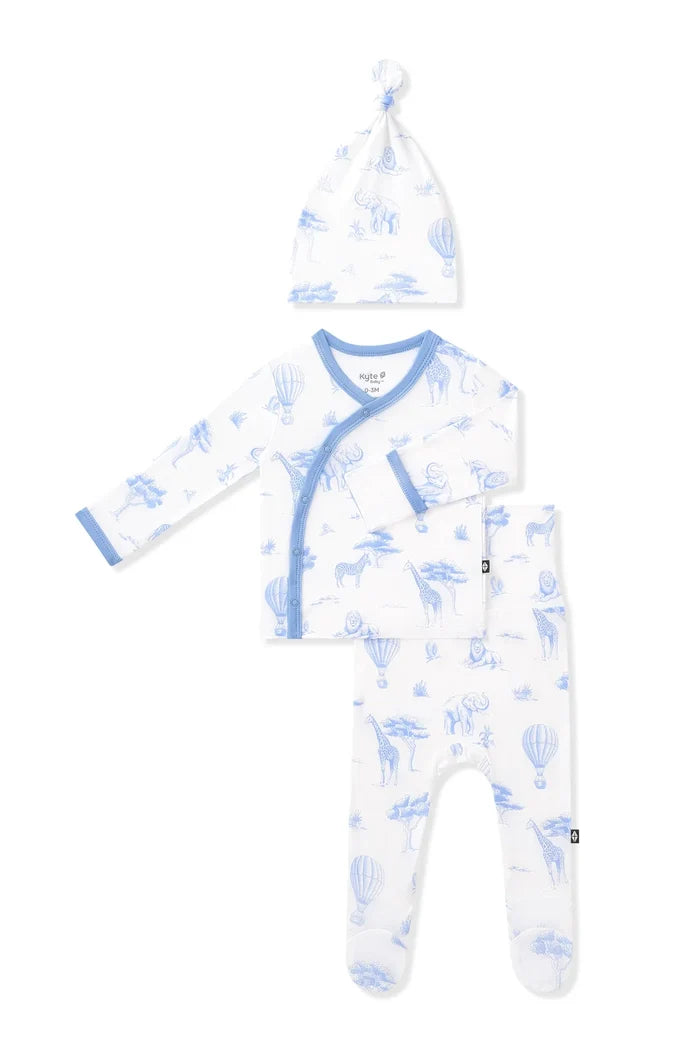 Kyte Baby Take Me Home Set with Cap - Toile Safari