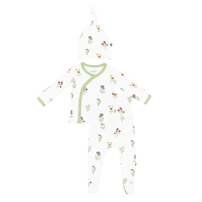 Kyte Baby Take Me Home Set With Cap - Wildflower