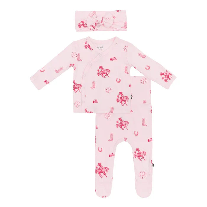 Kyte Baby Take Me Home Set witn Bow - Disco Cowgirl