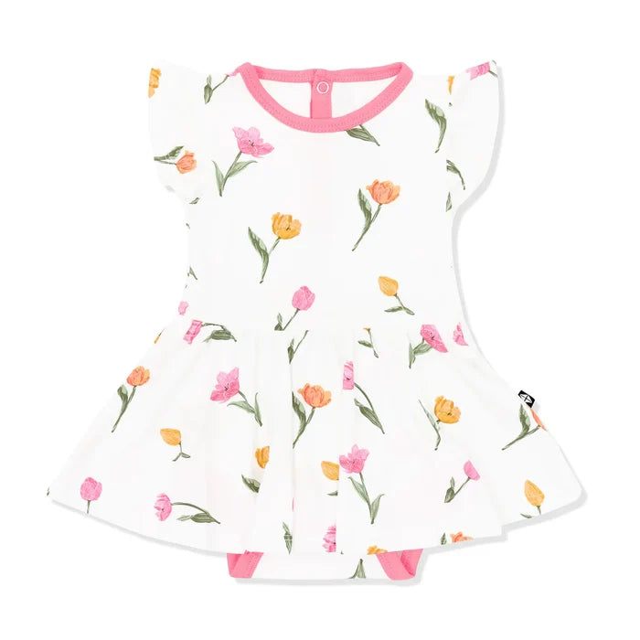 Kyte Baby Twirl Bodysuit - Tulip