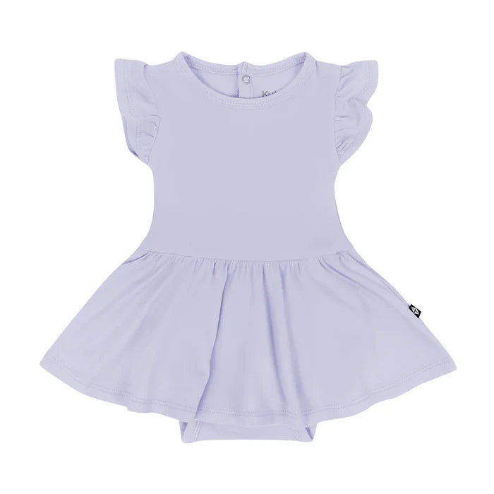 Kyte Baby Twirl Bodysuit Dress - Lilac
