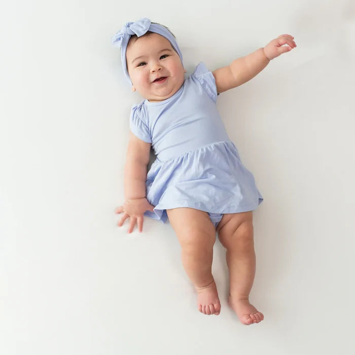 Kyte Baby Twirl Bodysuit Dress - Lilac