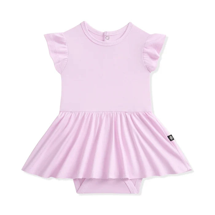 Kyte Baby Twirl Bodysuit Dress - Thistle