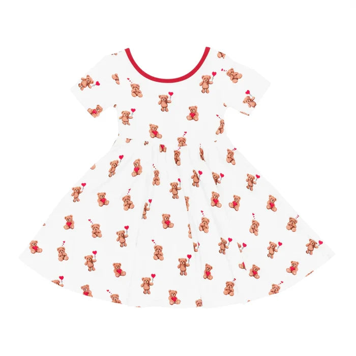 Kyte Baby Twirl Dress - Bear Hearts